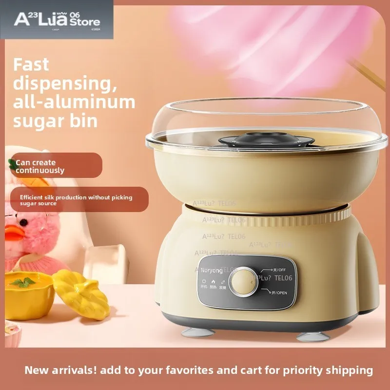 Mini Cotton Candy Maker Machine Home Electric Floss Sugar Spinner Kids flag pole