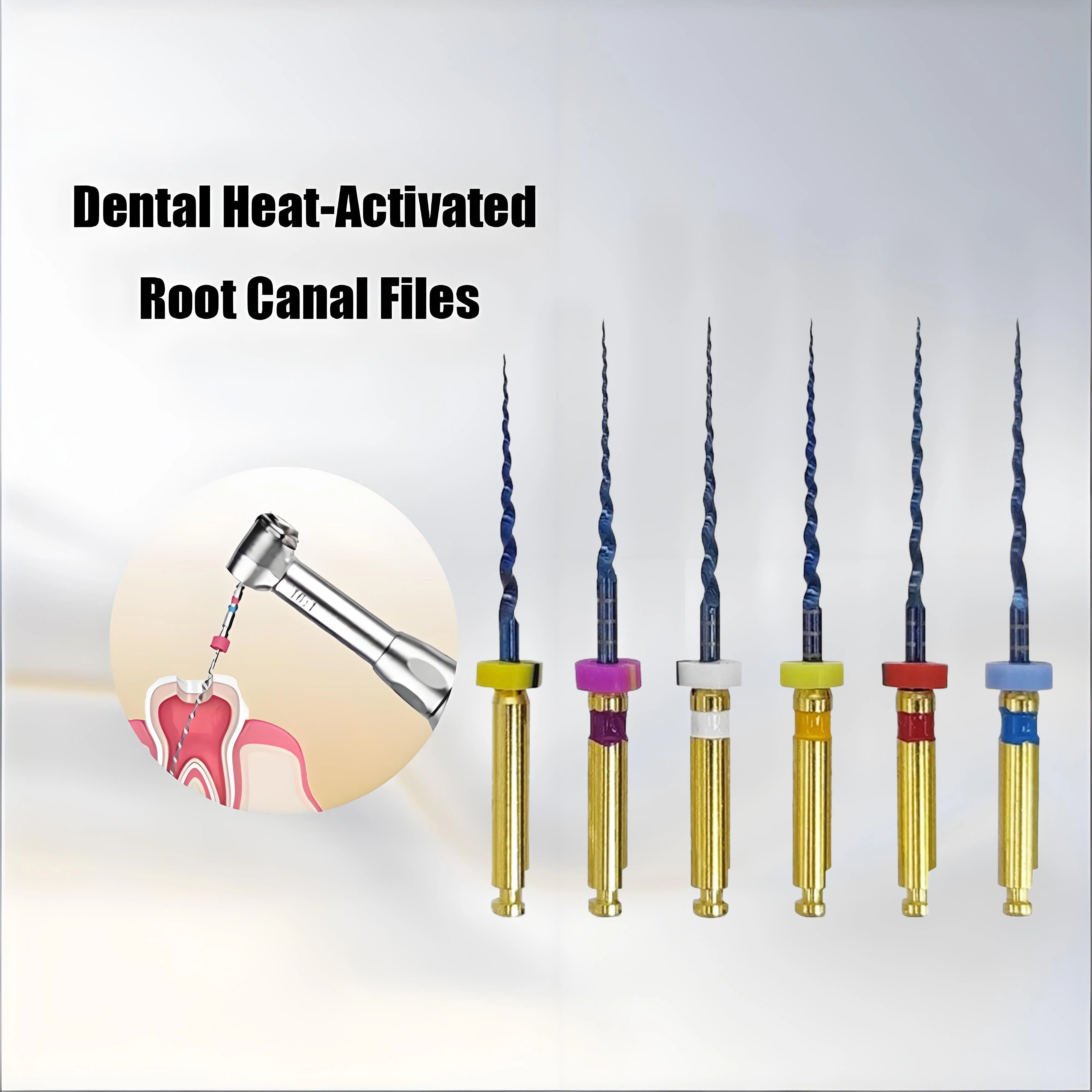 

6pcs Dental SX-F3 Files Nitinol Rotary Universal Engine Endodontic Anti-Fatigue Constant Needle Dentistry Root Canal Material
