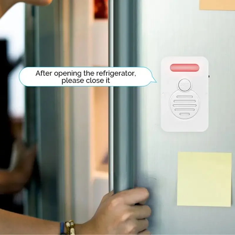 Refrigerator Door Alarm Refrigerator Alarm With Adjustable Voice Reminders Close Door Reminder Voice Alert For Store Business
