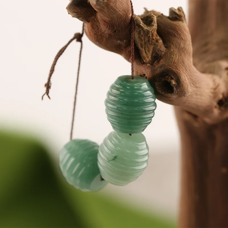 B&F Handmade Green Aventurine Pendants, Genuine Natural stones beads, Unique Stones for jewelry & DIY Earring Beads