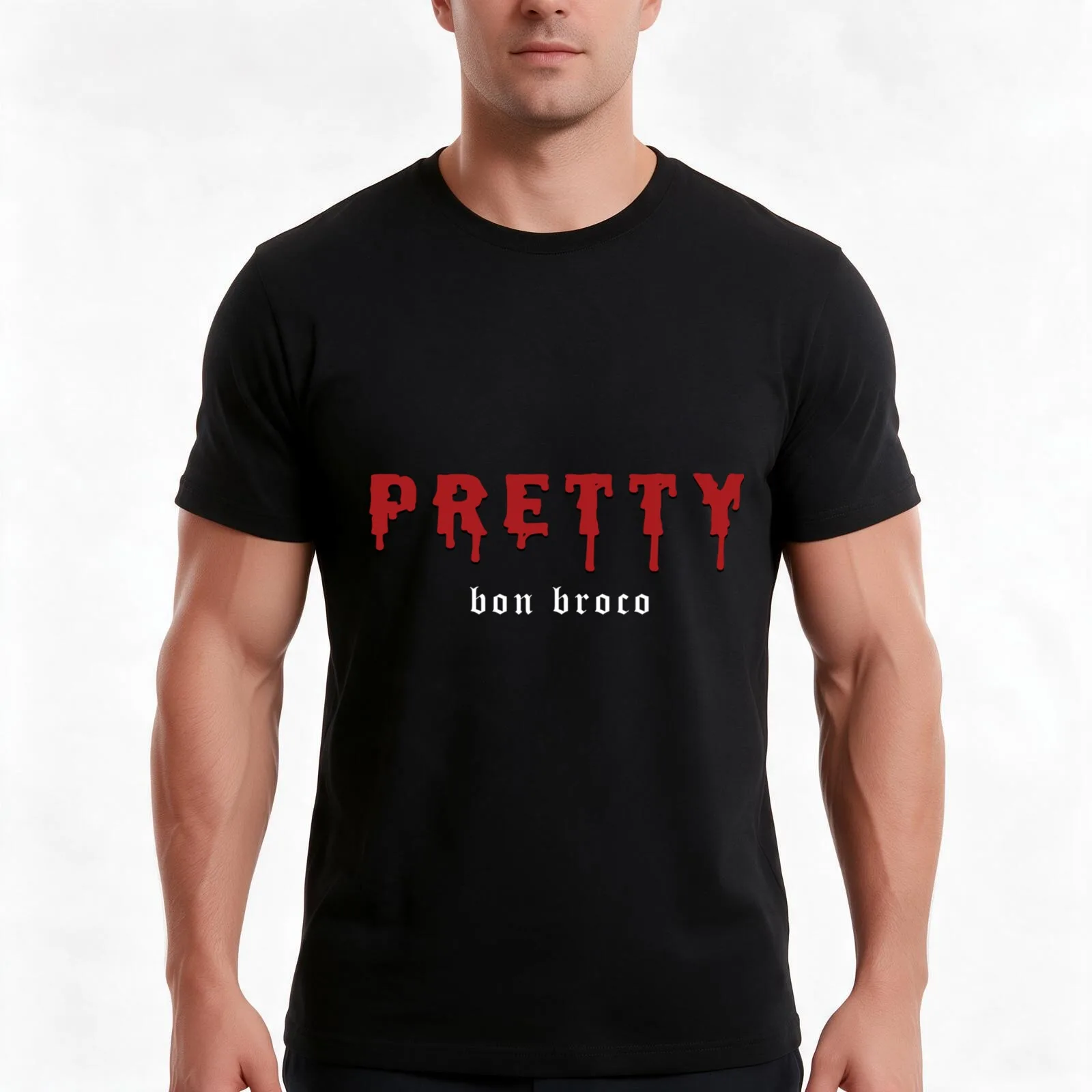 Don Broco T-Shirt, Summer Casual Cotton Tee, Oversized Streetwear Tops, Vintage Graphic Print, Loose Fit Short Sleeve