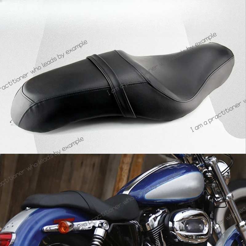 

Applicable to Harley XL883 1200 X48 , double seat cushion, front and rear integrated cushion leather seat