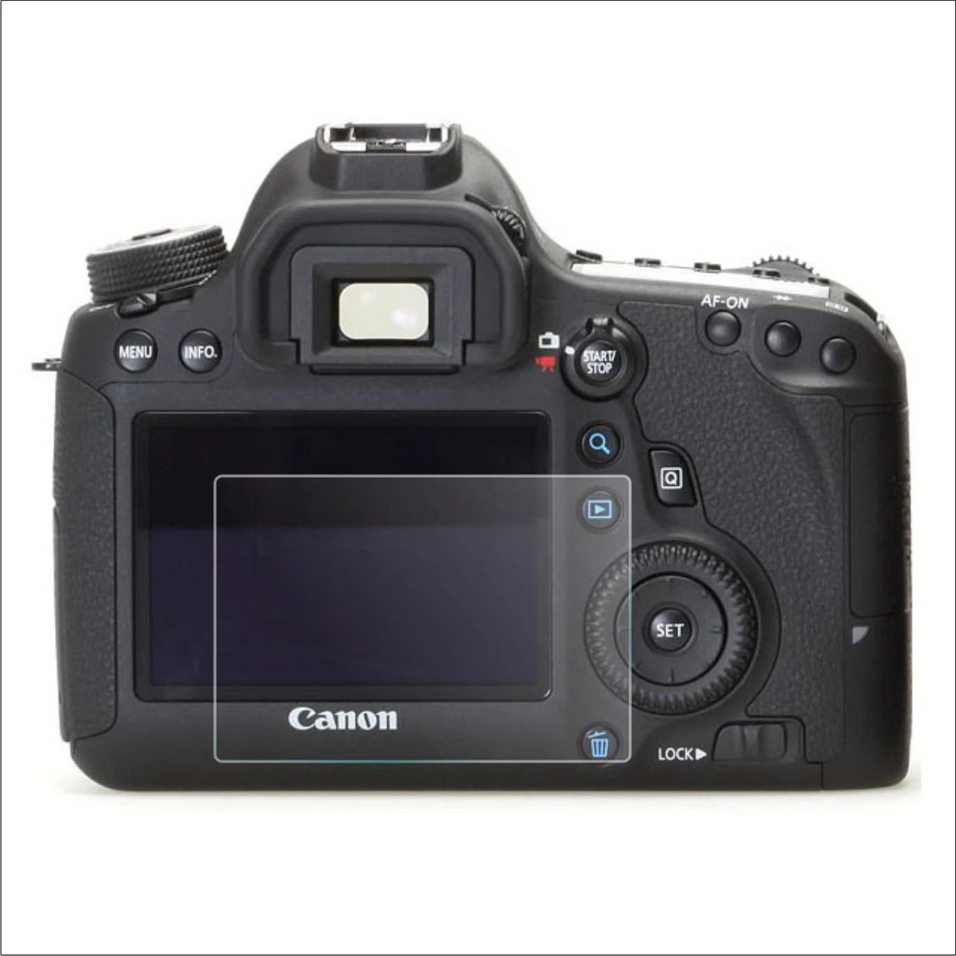 For Canon 6D, Top-Quality 9H Screen Protector, HD Vision, Guards Against Scratches
