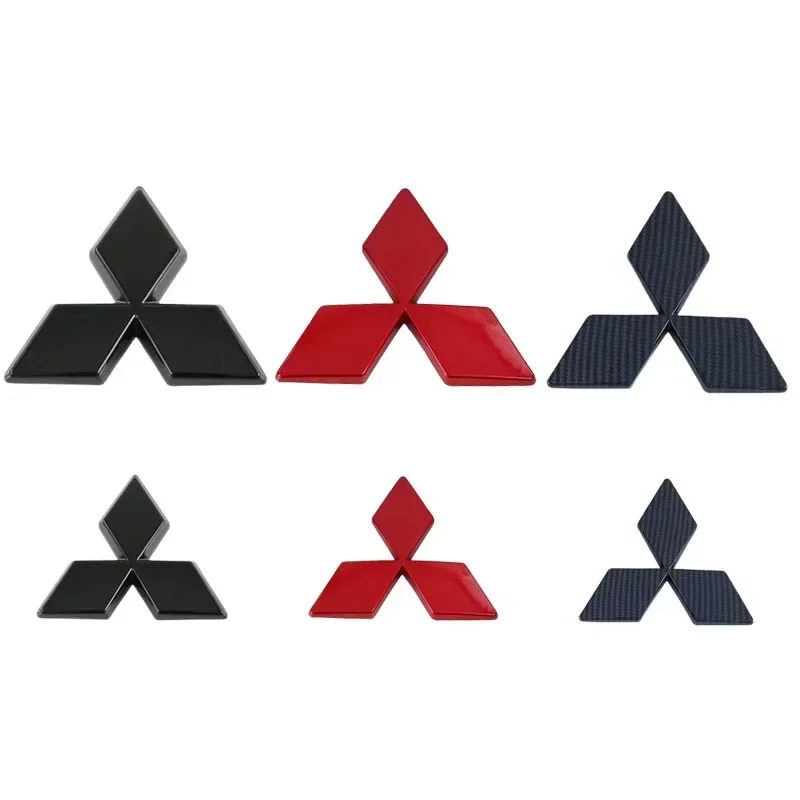 Car Front Grille Badge Decal Cover Rear Trunk Emblem Sticker for Mitsubishi Outlander 2016 Eclipse Cross 2018 Auto Accessories