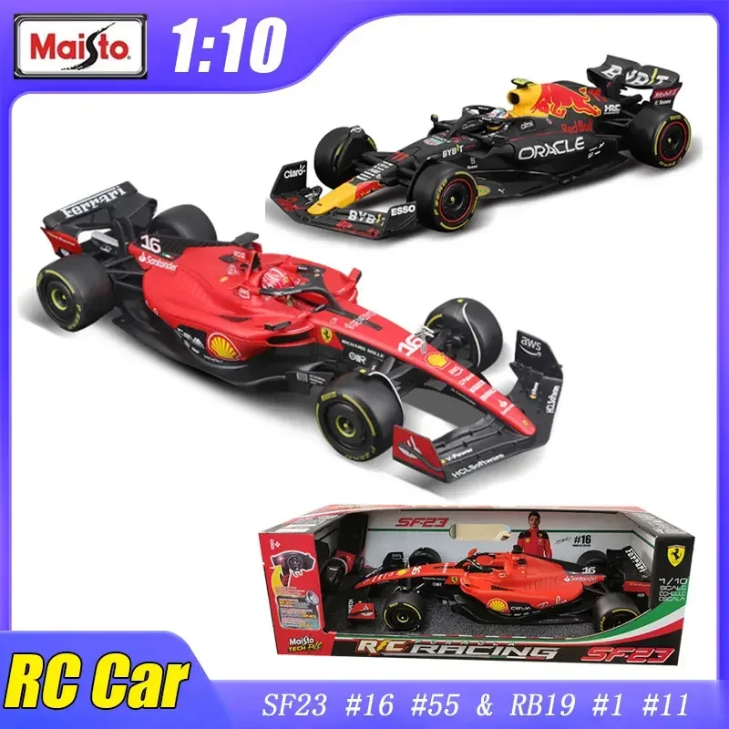 

1:10 Maisto Ferrari SF23 F1 2023 #16 #55 Red Bull RB19 #1 #11 RC Car Racing Model Car Alloy Diecast Collection Kids Gift