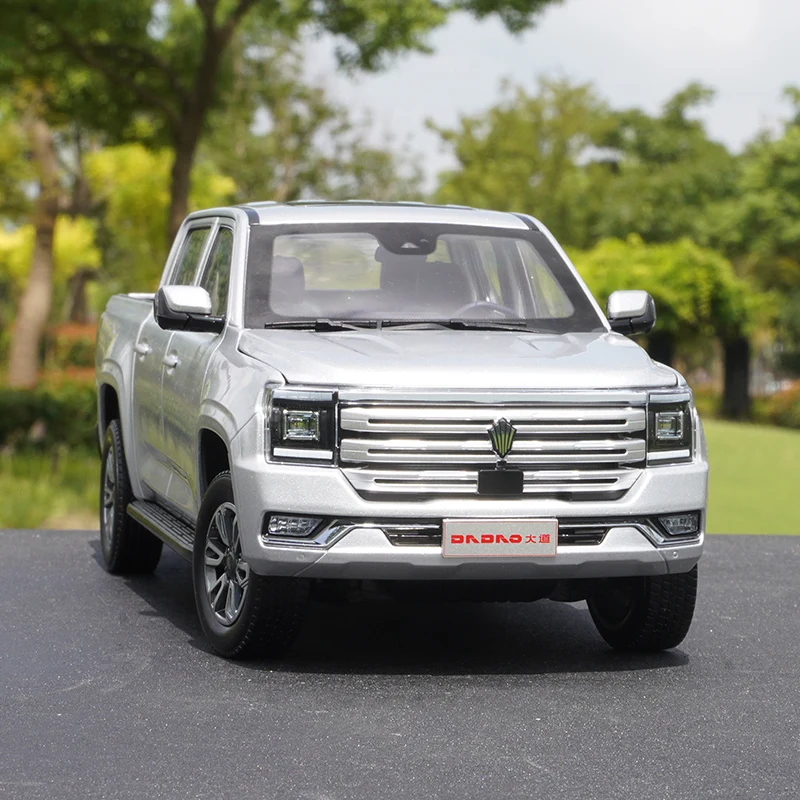 

Оригинальный заводской пикап Jiangling 1:18, литая под давлением модель автомобиля из сплава, игрушка для мальчиков, коллекционный дисплей для взрослых.