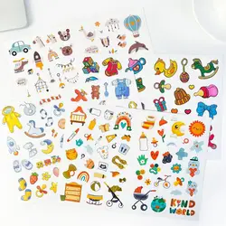 178pcs/4 sheets Baby Scrapbooking Stickers for Album Gender Reveal Parties, Baby Showers, Envelopes, Scrapbooking, Party Favors