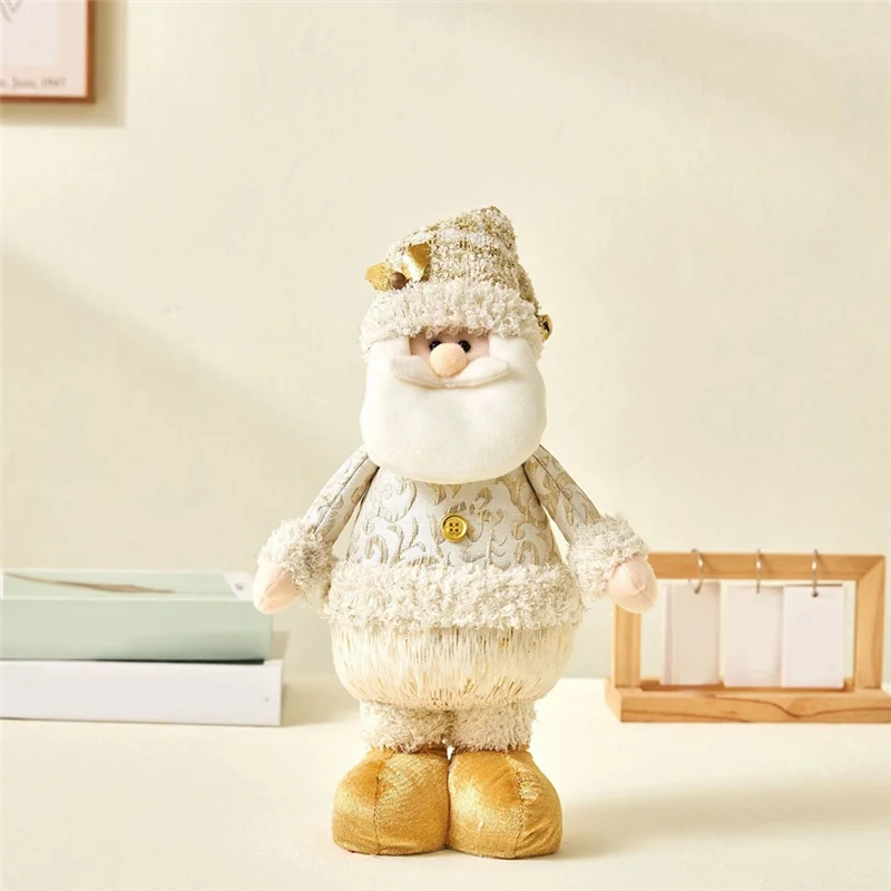 A59E-سانتا عيد الميلاد الدمى الدائمة التماثيل لعيد الميلاد نافذة الديكور عيد الميلاد سانتا الدمى تمثال تزيين في العطلة