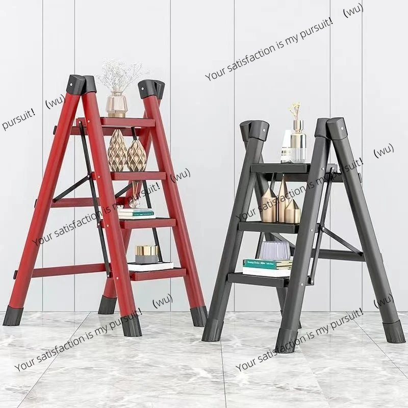 Household multifunctional herringbone ladder folding staircase stool small indoor thickened carbon steel