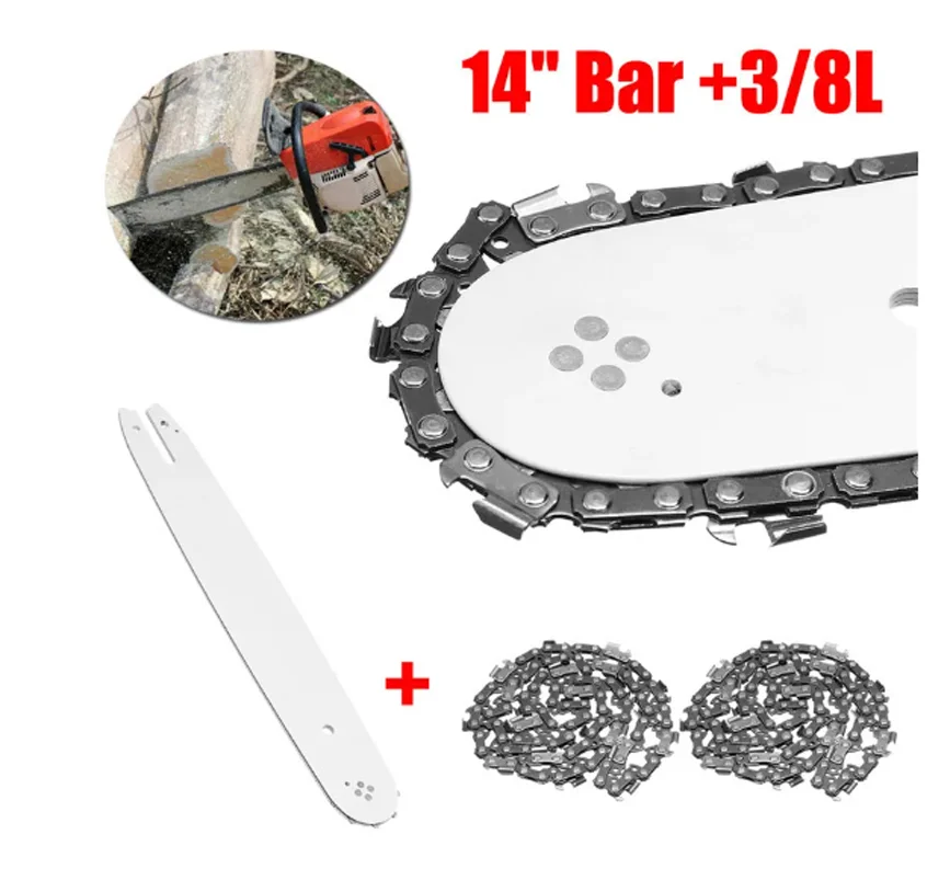 

14 Inch Chainsaw Guide Bar With Saw Chain 3/8 LP 50 Section Saw Chain For STIHL MS170 MS180 MS250 Power Tool Accessories