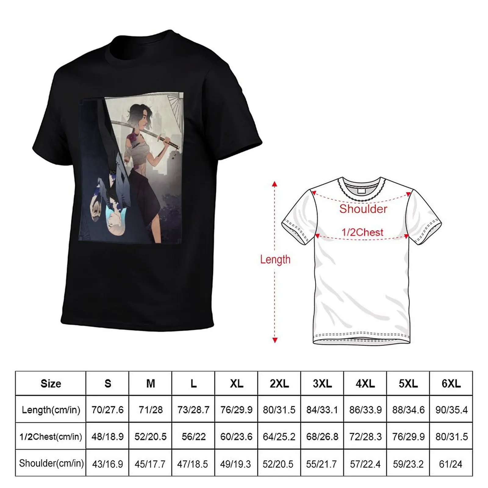 Cyberpunk Warriors T-Shirt UV Protection Outdoor Tee Shirt T-Shirt