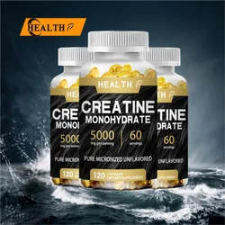 HEALTH  Micronized Creatine Monohydrate 5,000mg 120 Capsules Non-GMO | Gluten-Free |