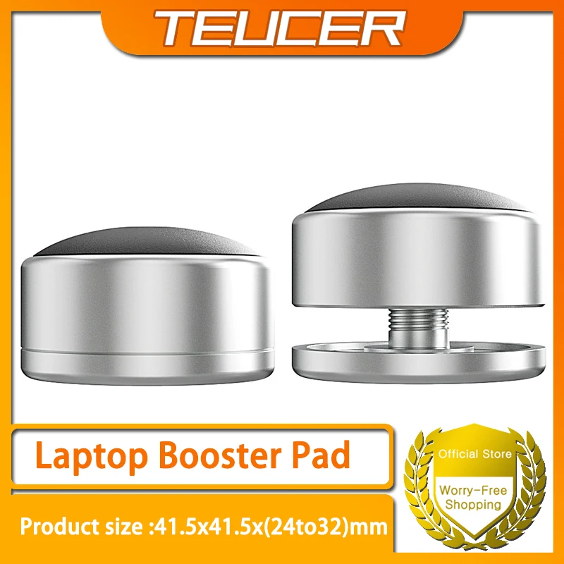 TEUCER LOT-1 حامل الكمبيوتر المحمول وسادة المغنيسيوم سبائك الألومنيوم المحمولة زيادة الوسادة قاعدة قابلة للتعديل عدم الانزلاق قوس لماك بوك