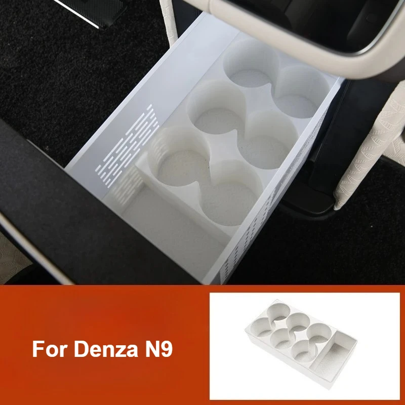 

For DENZA N9 Car Refrigerator Drinks Holder Silicone Anti-slip Storage Box Cup Holder Protective Pad Interior Accessories