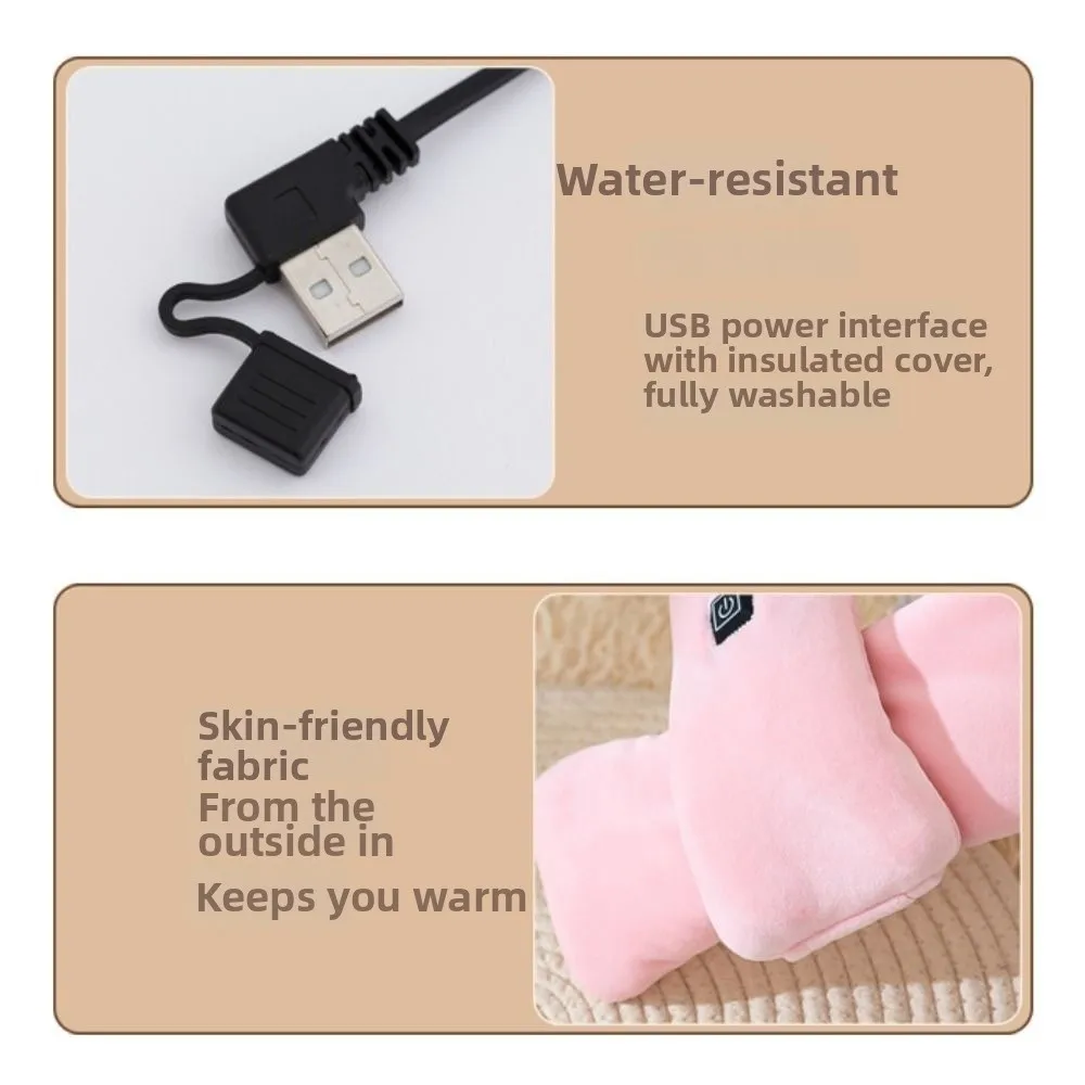 Warme elektrische verwarmingssjaal Koudbestendig Comfortabele thermische nekwarmer USB-aangedreven Zachte nekwikkelwarmer Winter buiten