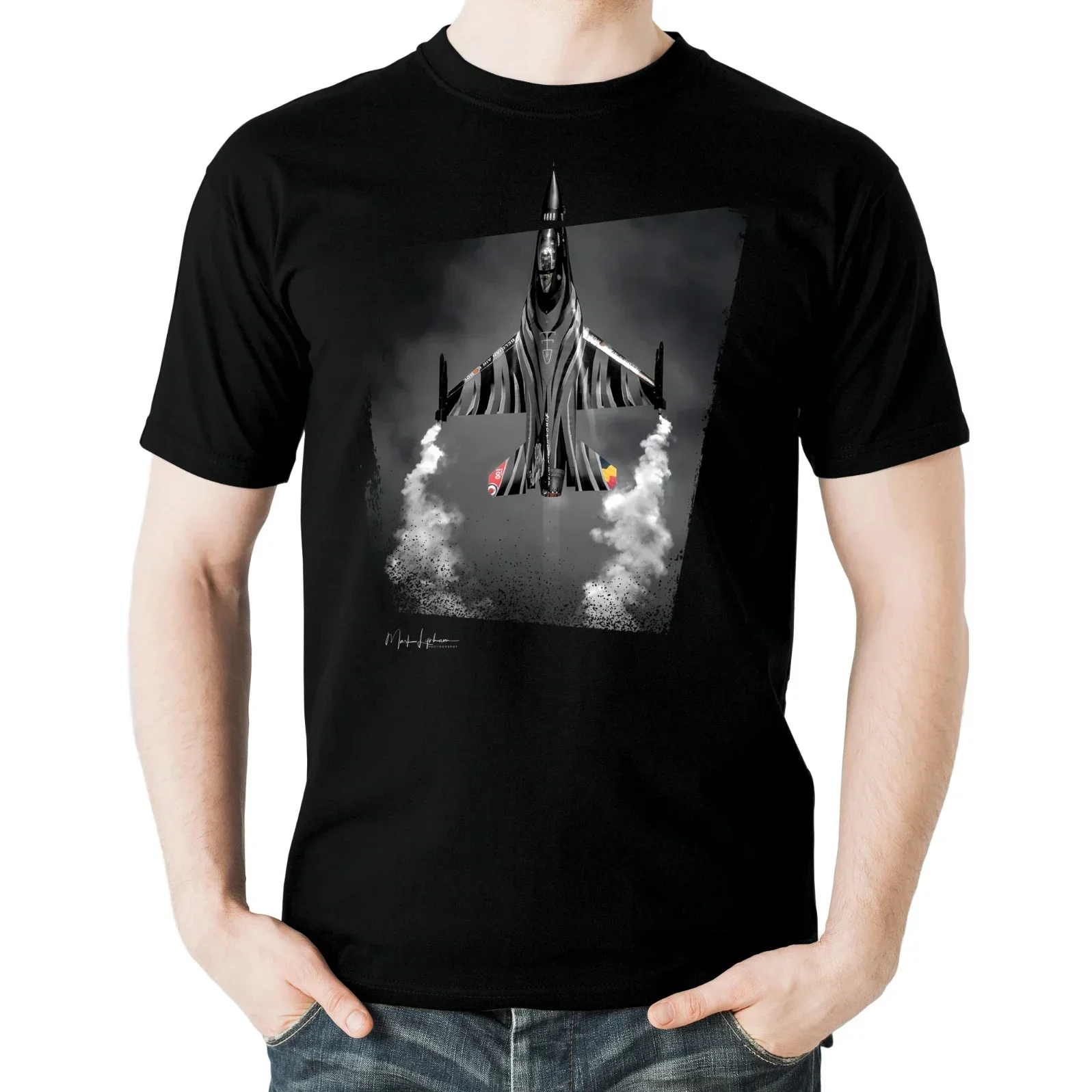 Bawełniana koszulka męska Premium z krótkim rękawem i dekoltem w kształcie litery