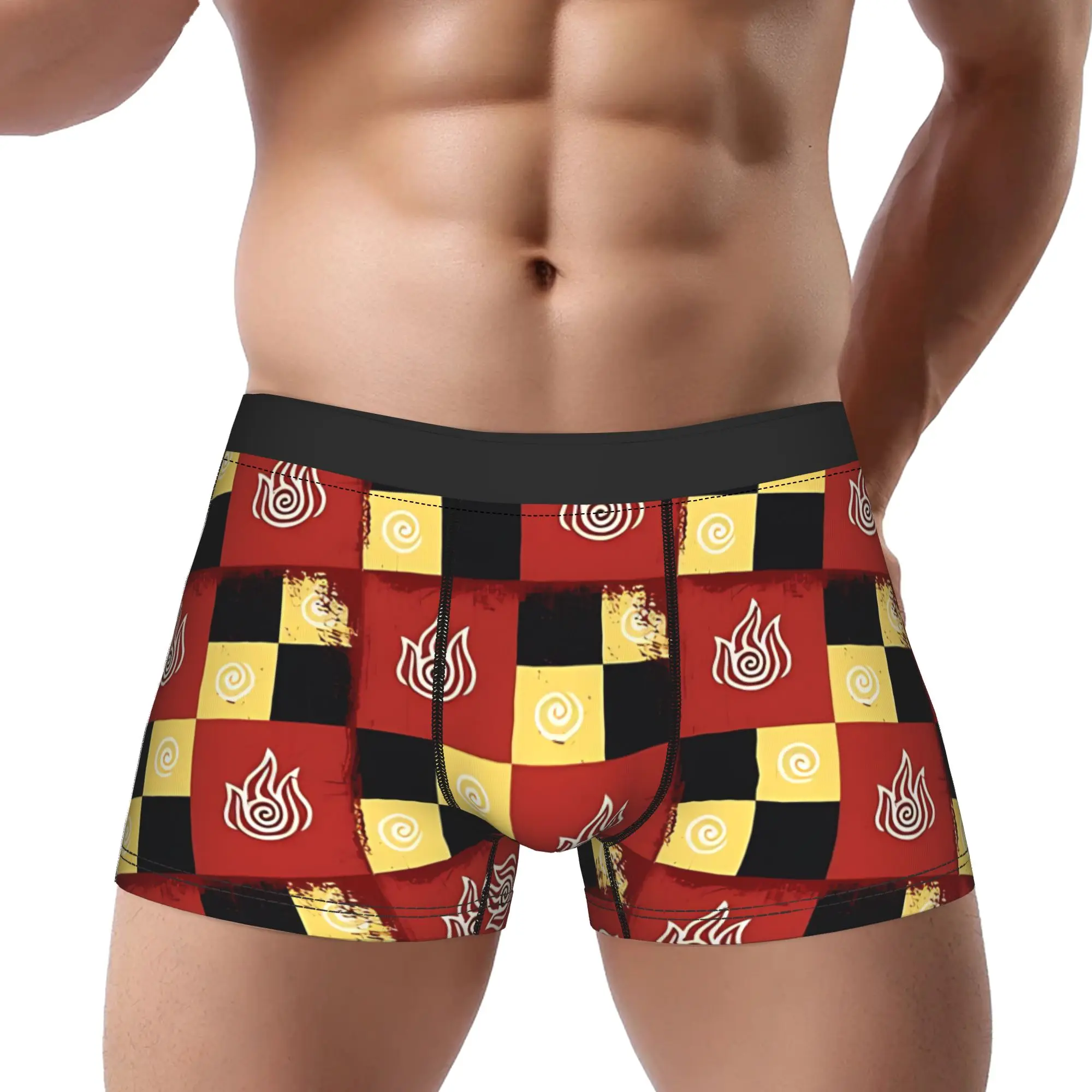 

Nation Pattern Avatar The Last Airbender Avatar Anime Underpants Breathbale Panties Male Underwear Print Shorts Boxer Briefs