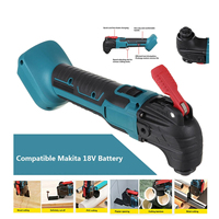 Drillpro Cordless Oscillating Multi Tool 20000RPM Electric Saw Trimmer Shovel Woodworking Cutting Tools for Mak 18v Battery