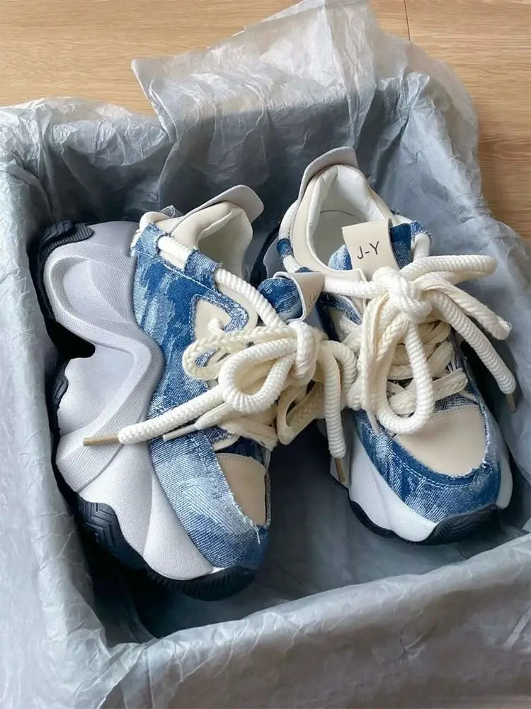 viral-forest-soul-parisian-chunky-heels-for-women-2025-fall-collection-lightweight-thick-sole-elevating-sneakers