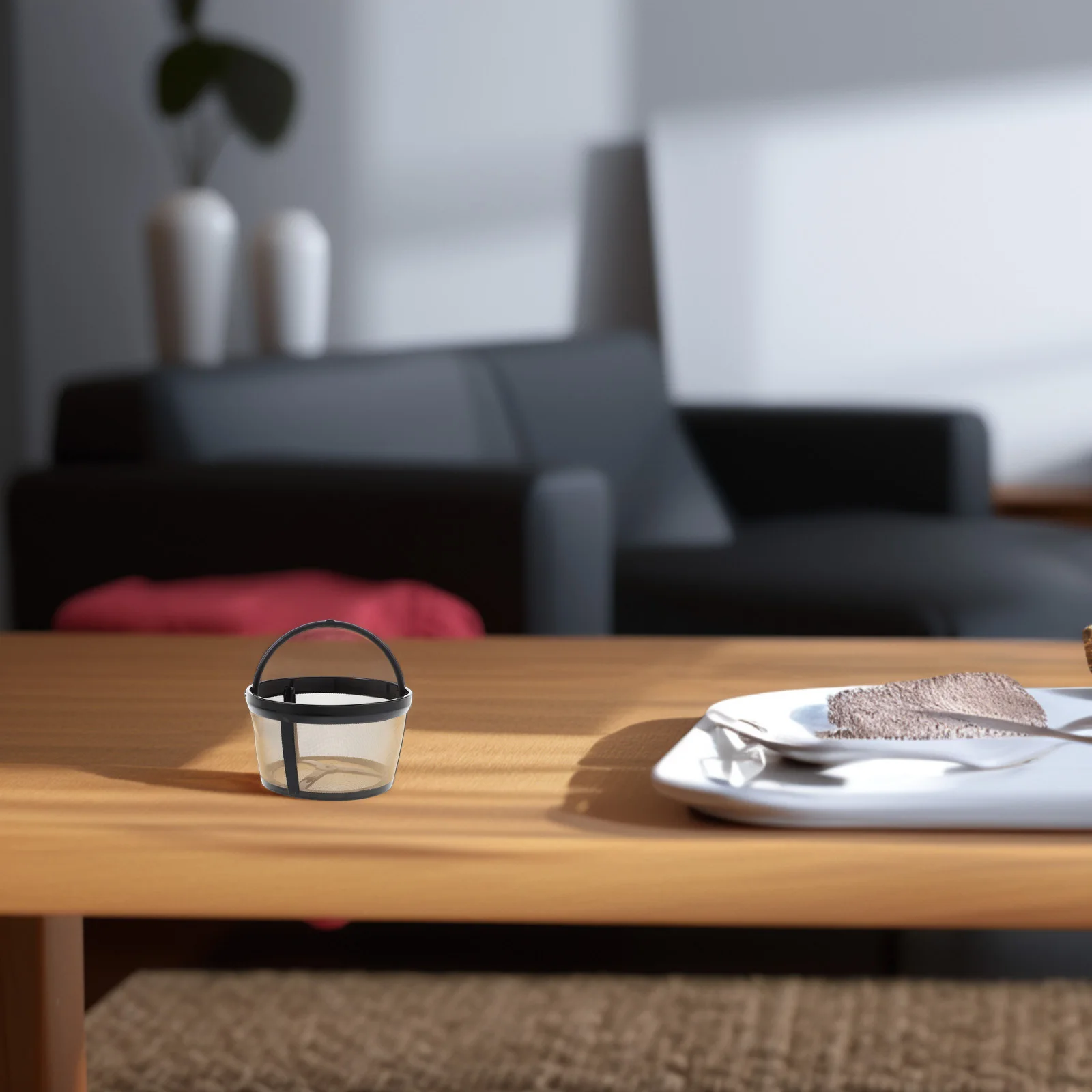 

Reusable Basket Coffee Filter Metal Cylinder Easy Clean Dishwasher Safe Universal Replacement for Drip Coffee Makers