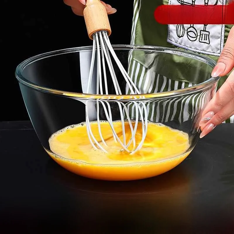 Suppenschüssel aus verdicktem Glas, große Größe, für die Küche, Backen, Salatschüssel, Instant-Nudeln, Suppenschüssel, transparente Lebensmittel, hitzebeständig...