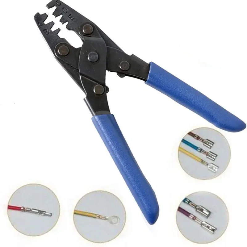 Terminal Pliers Automotive Open Wire Harness Crimper Crimping Cold-pressed Terminal Pliers Suitable for 22-10 AWG Tools