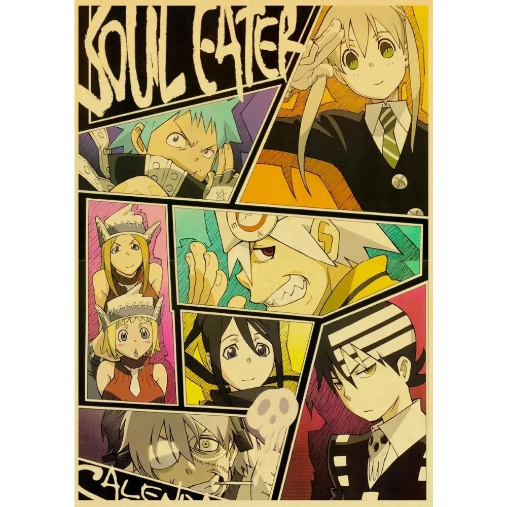 Anime Posters Soul Eater Poster Home Decor Canvas Painting Posters and Prints Wall Art Picture Photos for Children's Room