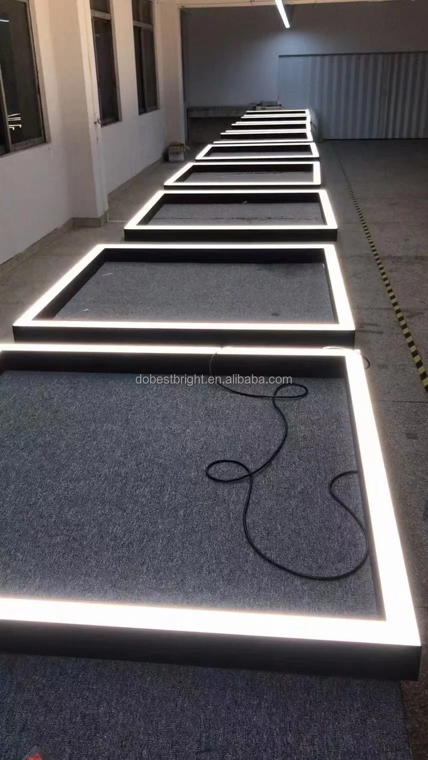 Rectangular LED lights for building aluminum ceiling corner linear lights