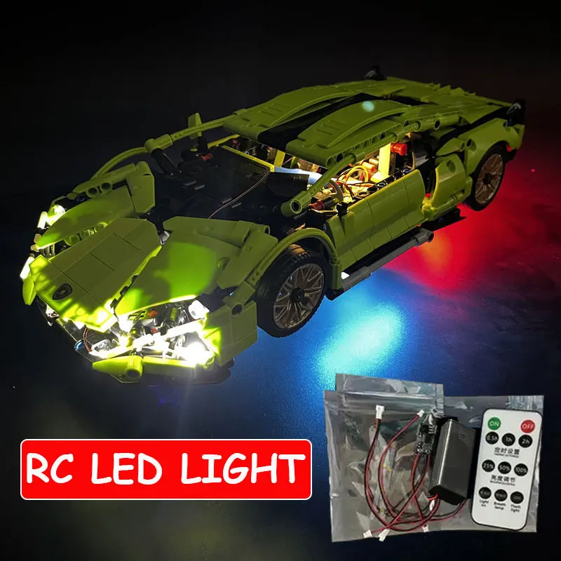 RC Led Light For Technical Car Building Blocks 1:14 Super Speed Racing Sports Vehicle Bricks DIY Lamp Toys (NOT INCLUDE CAR)