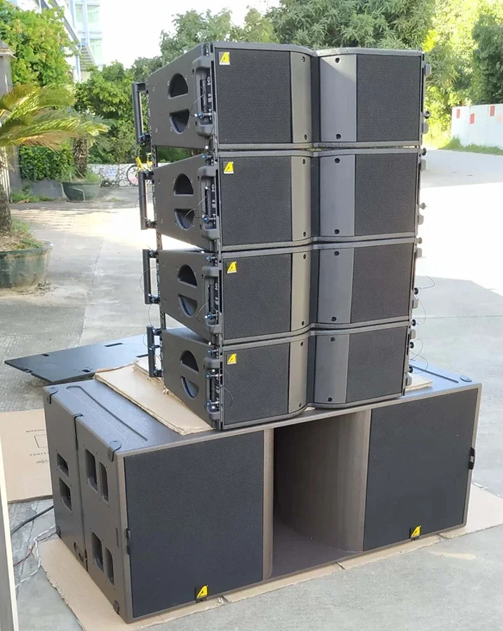 amplifier and speakers power Line array speaker KR208 with ks28 subwoofer speaker dual 18 inch clear sound system