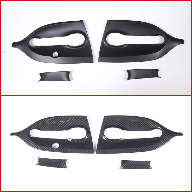 Adesivo protetor para porta externa de carro, plástico abs, maçaneta da porta, escudo decorativo para mercedes benz smart 453 fortwo 2016-2021 lhd