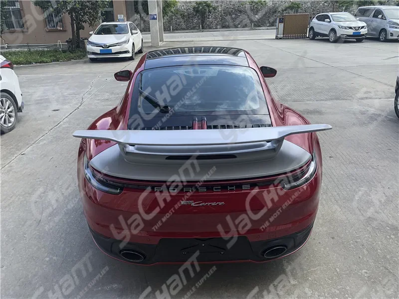 Car-Styling Fiber Glass/Carbon Fiber/Portion Carbon Fiber Rear Spoiler Fit For 2019-2020 911 992.1 Sport D Style GT Wing