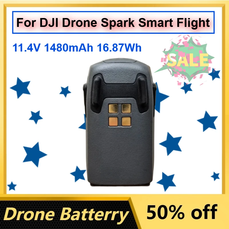 

Аккумулятор LiPo 11.4V 1480mAh 16.87Wh для дрона DJI Spark, умные перезаряжаемые батареи