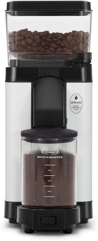

Premium Burr Coffee Grinder with Stepless Adjustment, Quiet Motor, and Static Reduction