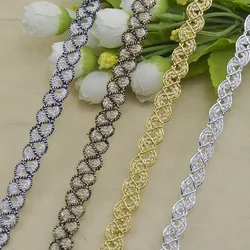 5m/16.4ft Each Bag wide 1.0cm lace trims handmake DIY centipede craft clothes curtain curve sewing wedding fabric accessory deco