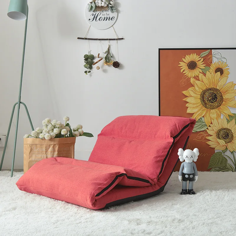 Bean Bag Sofa Foldable Lazy Chair Removable Cover Floor Lounger for Living Room Nursing