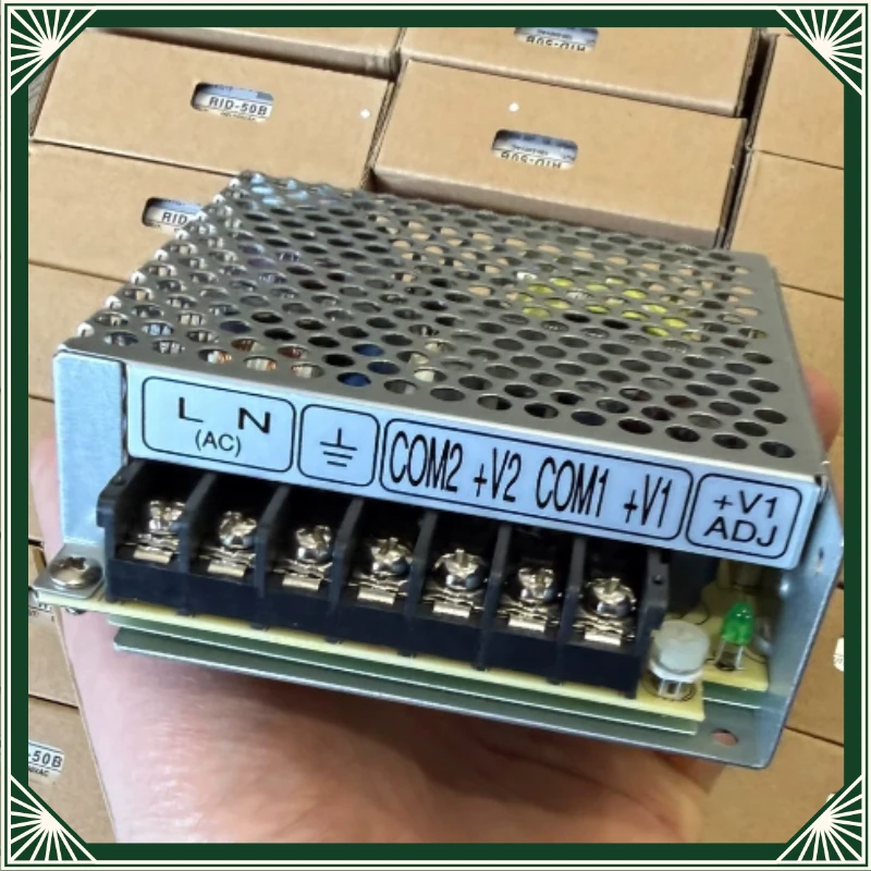 1Pc RID-50B Dual Switching Power Supply 5V 4A + 24V 1.4A, Power 50W, Input 100-240VAC