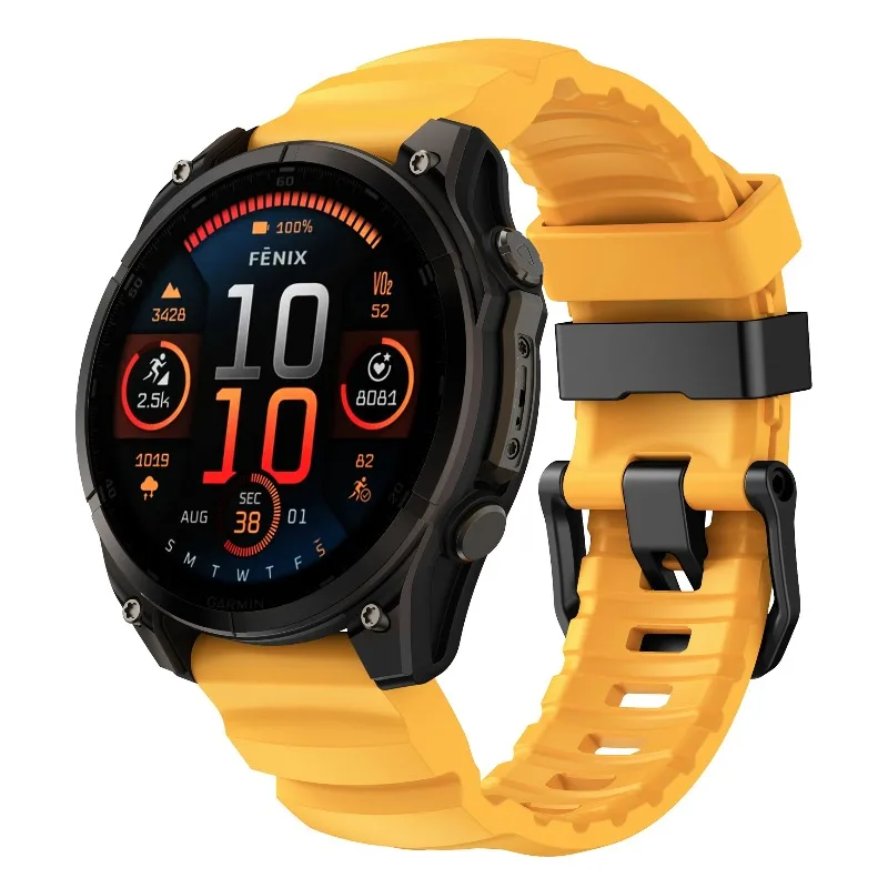 26 مللي متر 22 مللي متر سريعة تناسب سيليكون حزام ل Garmin Quatix 8/Tactix8/ Fenix 8 51 مللي متر 47 مللي متر/7X Pro/سوار Forerunner 970/965 اكسسوارات