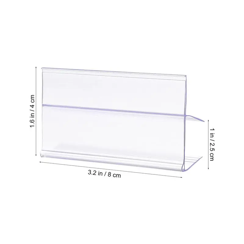 30pcs PVC Price Tags Premium PVC Price Tag For Supermarket Mall Shop Store Price Tag Shelf Transparent