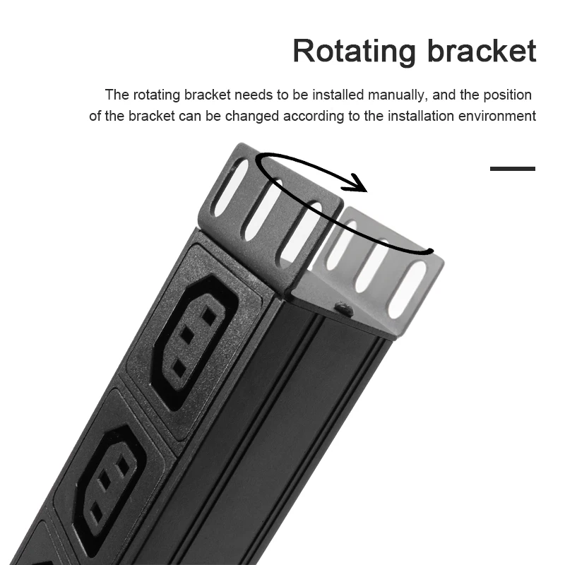 PDU Power Distribution Unit aluminium alloy Power Strip 1-12 4 Ways C13 output socket C14 port