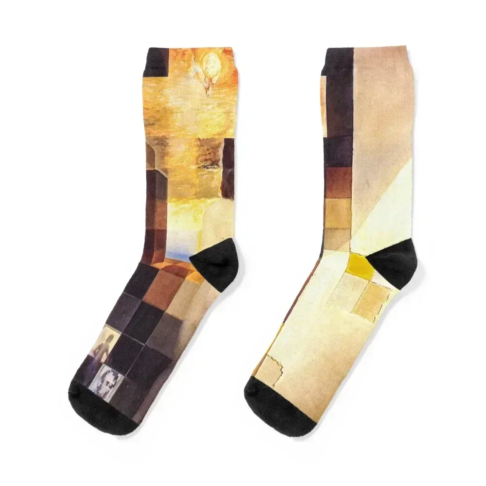 

Носки Lincoln in Dalivision by Salvador Dalí, модные рождественские подарки, подарки, нескользящие мужские носки, женские