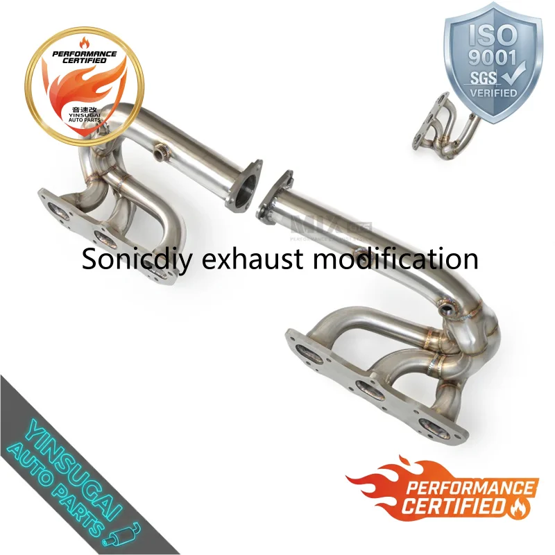 High-performance Exhaust Manifold for 2011-2015 Porsche 991 Carrera S 3.8 Stainless Steel Exhaust System
