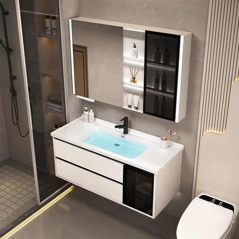 Storage Shelf Column Bathroom Cabinet Floor Sinks Locker Corner Medicine Wall Pharmacy Luxury Multipurpose Szafka Closet image 2