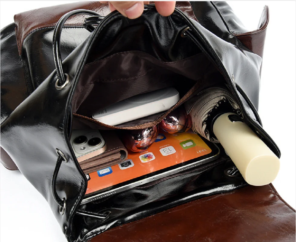 New Arrival Fashion High Quality Leather Anti Theft Travel Backpacks Women's Large Capacity Shoulder Bags Totes School Bag