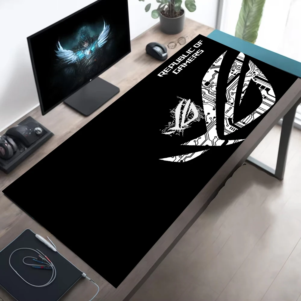 

1pc Large Gaming Mouse Pad ROG Circuit Board Design Anti-Slip Rubber Base Extended Desk Mat for Office Gaming Setup PC Accessory