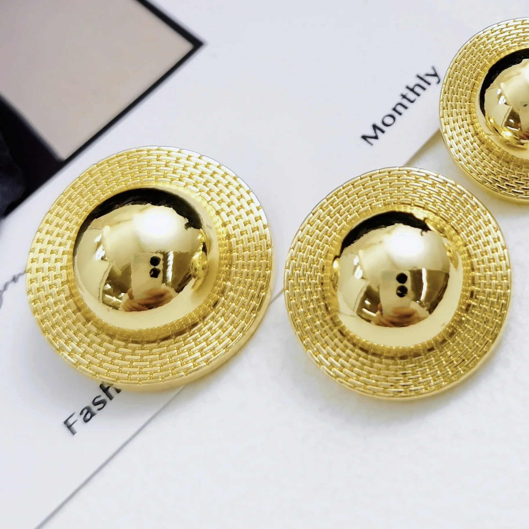 10PCS/Lot Suit Mushroom  Round Metal Buttons For Sewing Women\'s Windbreaker Coat Knit Bags Mini Big Handmade Accessories