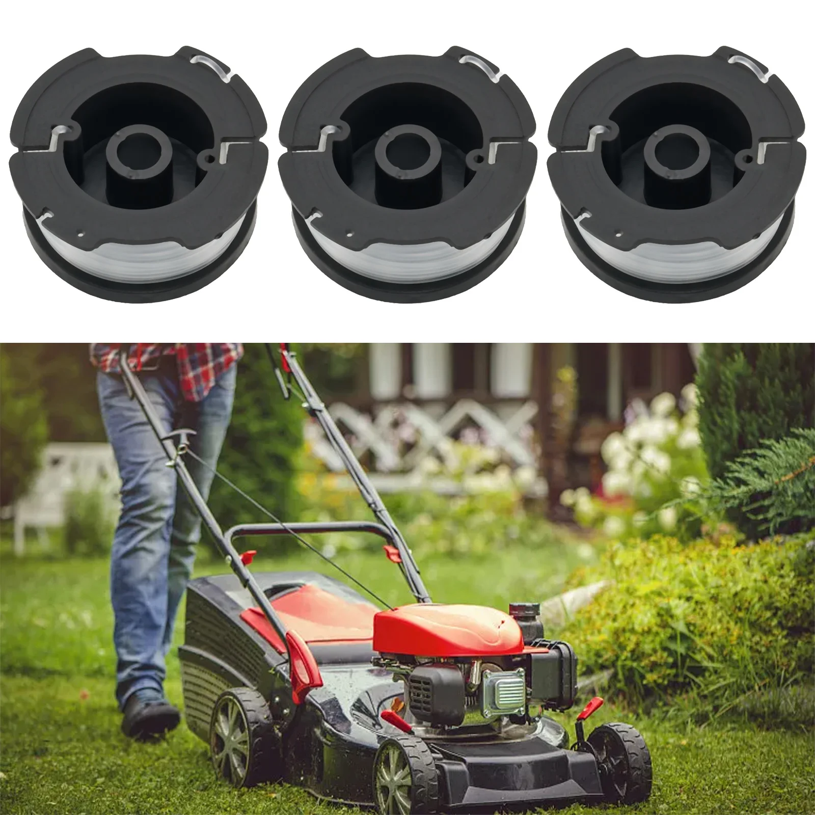 

3PCS Line Spools For Black+Decker A6485 GL280 GL301 GL425 Grass Trimmers For Decker GL280 GL301 Outdoor Power Equipment