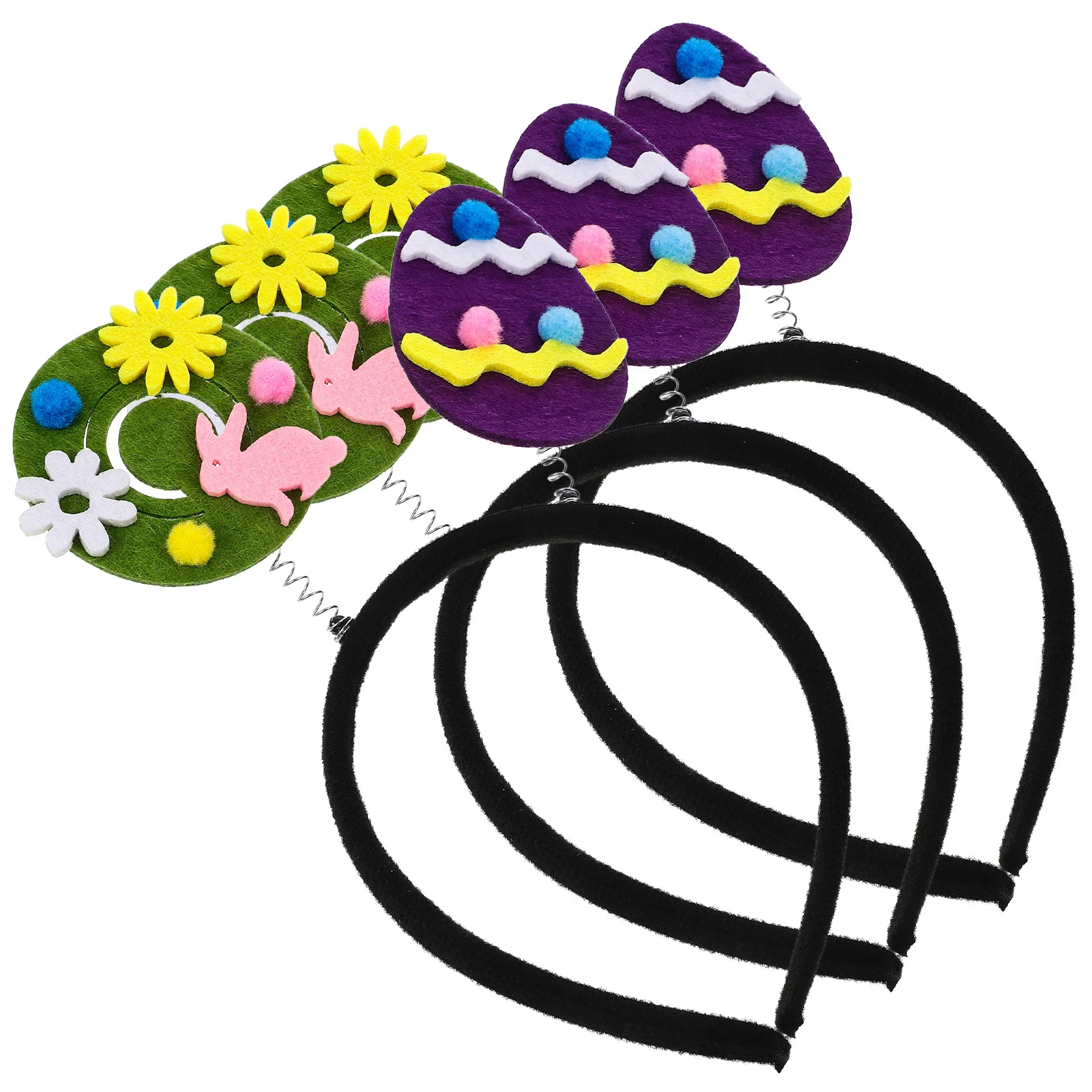 

3Pcs Easter Cartoon Hairband Lovely Egg Headpiece Lightweight Girls Kids Party Cosplay Festival Hair Accessories Birthday