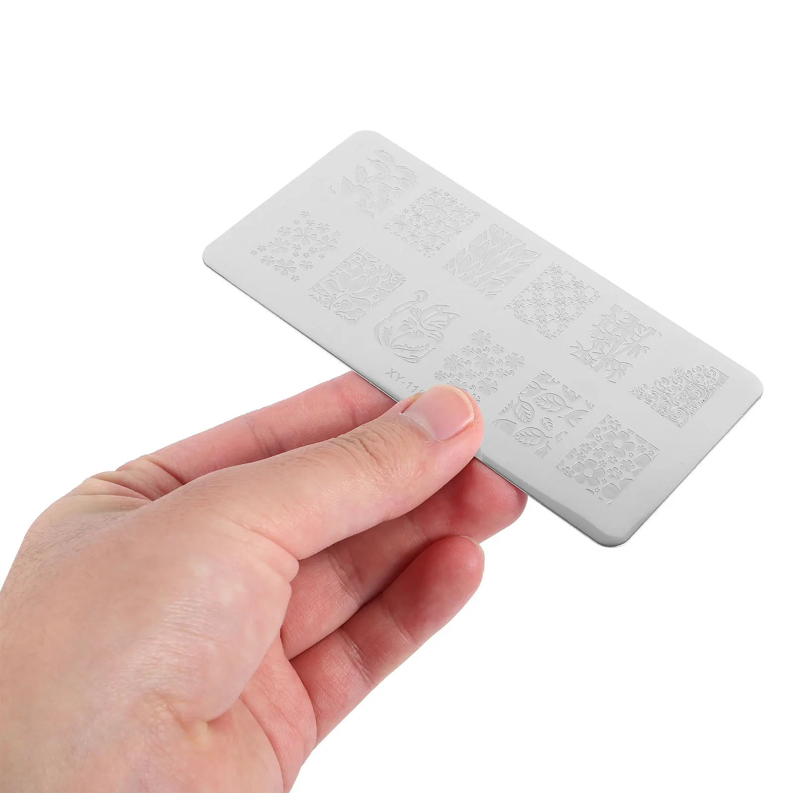 

3Pcs Nail Art Stamping Plates Manicure Templates Portable French Nail Stamp Kit for DIY Stamper for Nails Design