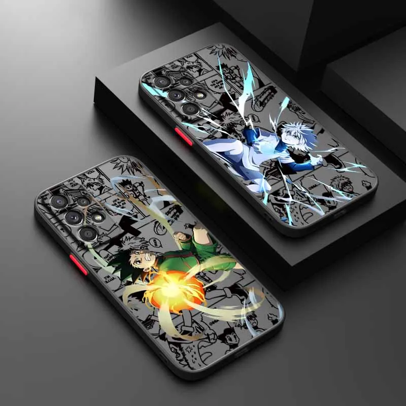 Handsome HUNTER×HUNTER Cover For Samsung S25 S24 S23 S22 S21 S20 S10 Ultra Plus Frosted Translucent Funda Silicone Phone Case